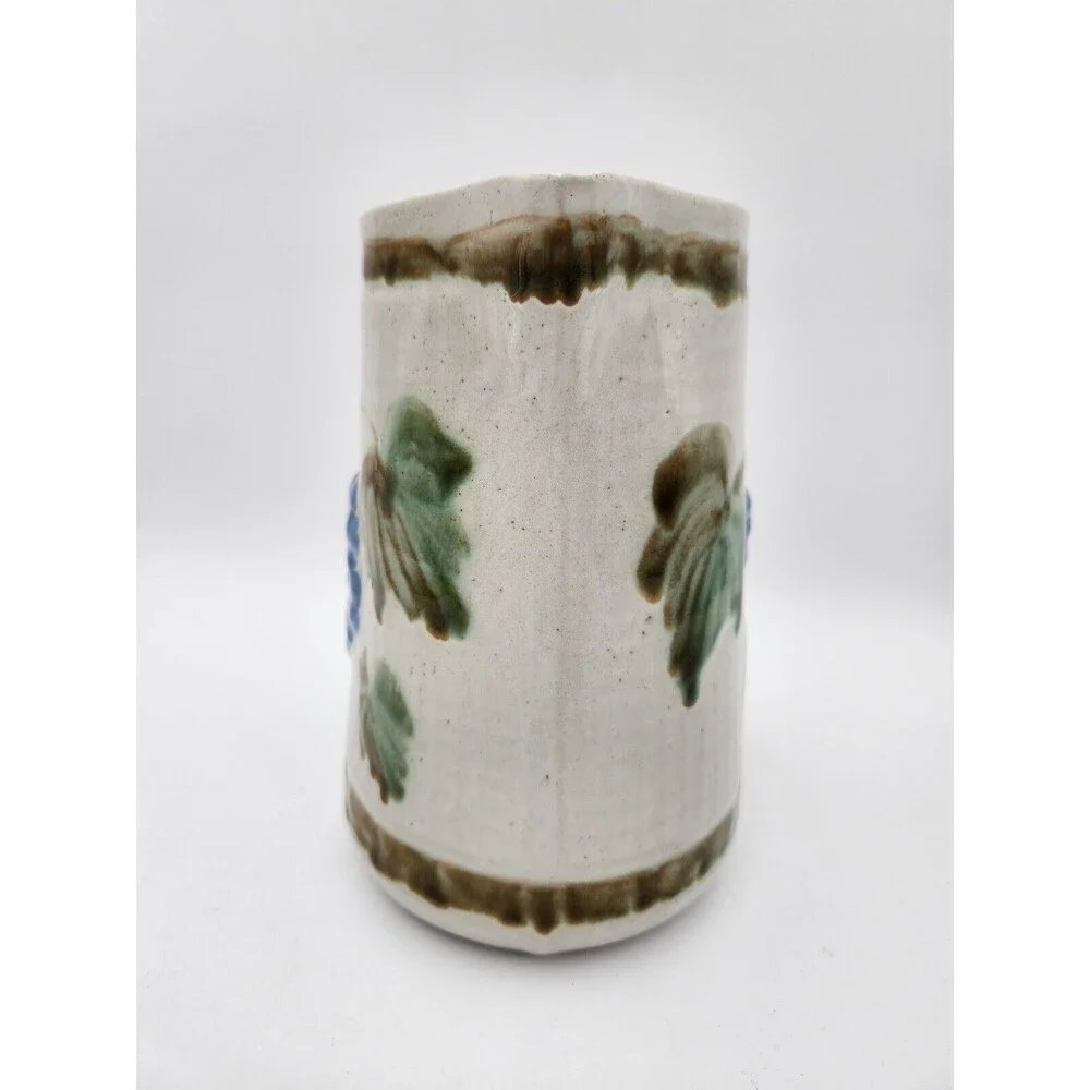 John B. Taylor Large Pitcher‎ Grapes Art Pottery Ceramic Grapevine - Picture 2 of 10